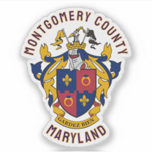 Wappen des Montgomery County, Maryland Aufkleber