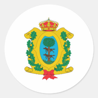 Wappen des Offiziellen Symbols Durango Mexico Runder Aufkleber