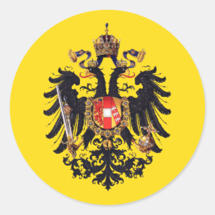 Wappen des österreichischen Kaiserreichs Runder Aufkleber