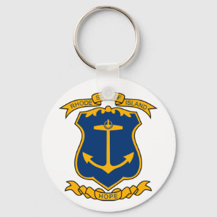 Wappen des Schlüsselanhängers Rhode Island Schlüsselanhänger
