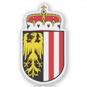 Wappen des Staat Oberösterreich Aufkleber