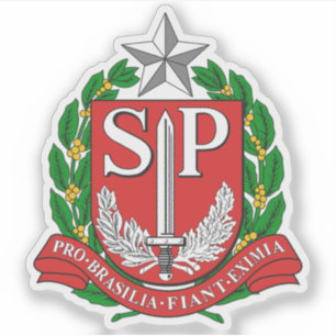 Wappen des Staat São Paulo, Brasilien Aufkleber