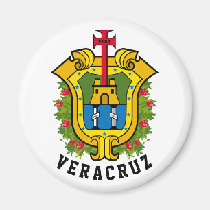 Wappen des Staat Veracruz (Mexiko) Magnet