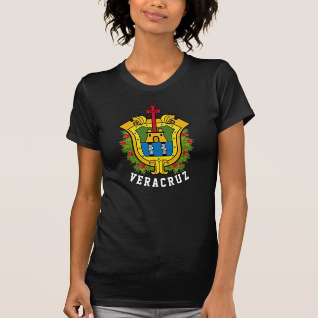 Wappen des Staat Veracruz (Mexiko) T-Shirt (Vorderseite)