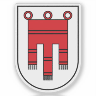 Wappen des Staat Vorarlberg, Österreich Aufkleber