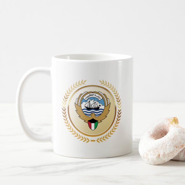 Wappen des Staates Kuwait Kaffeetasse (Mit Donut)