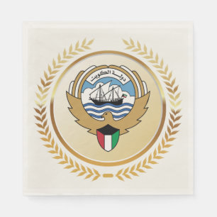 Wappen des Staates Kuwait Serviette