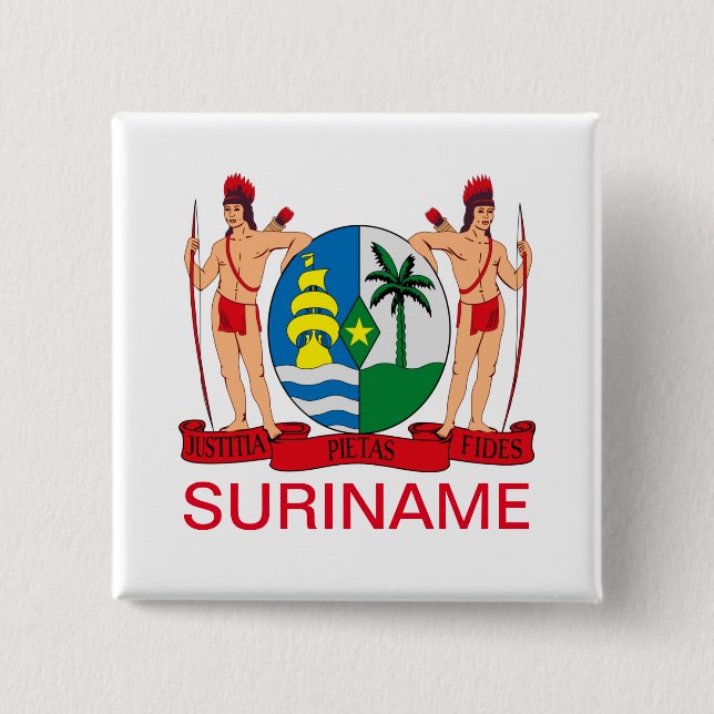 Wappen des Suriname-Buttons Button (Vorderseite)
