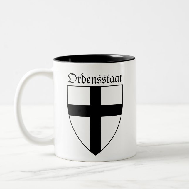 Wappen des teutonischen Ordens Zweifarbige Tasse (Links)