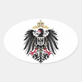 Wappen Deutsches Reich 1889 Reichsadler Ovaler Aufkleber