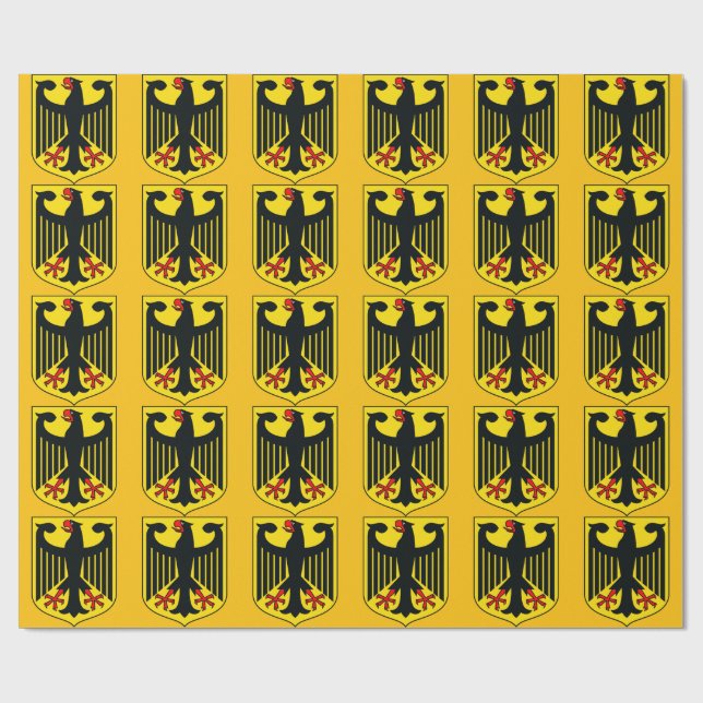 Wappen Deutschlands Geschenkpapier (Flach)