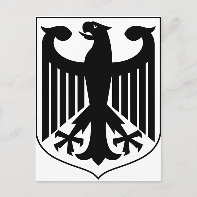 Wappen Deutschlands Postkarte (Vorderseite)