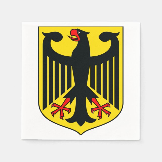 Wappen Deutschlands Serviette (Vorderseite)