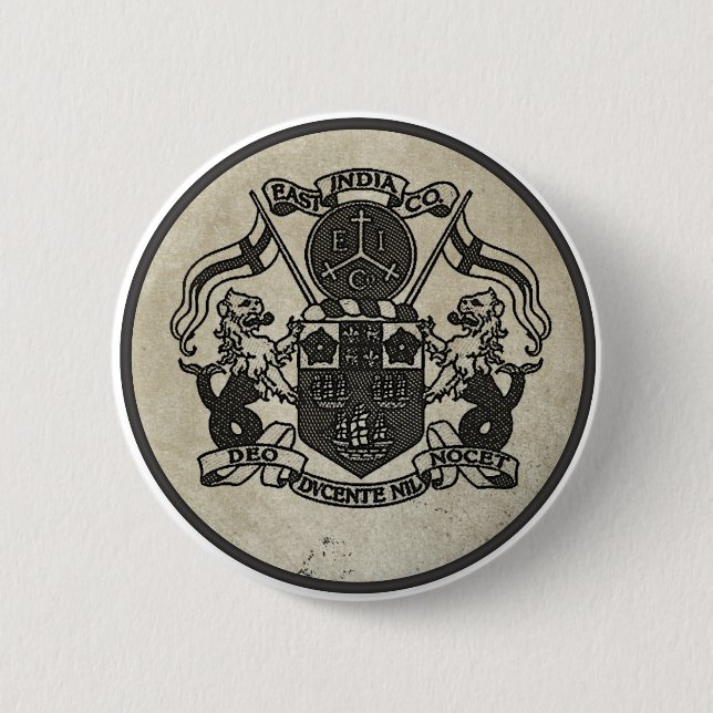 Wappen East India Company Button (Vorderseite)