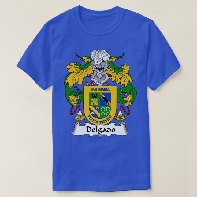 Wappen-Familienwappen Delgado T-Shirt (Design vorne)