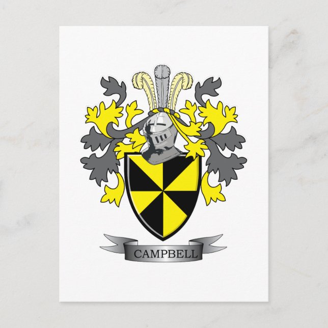 Wappen-Familienwappen Postkarte (Vorderseite)