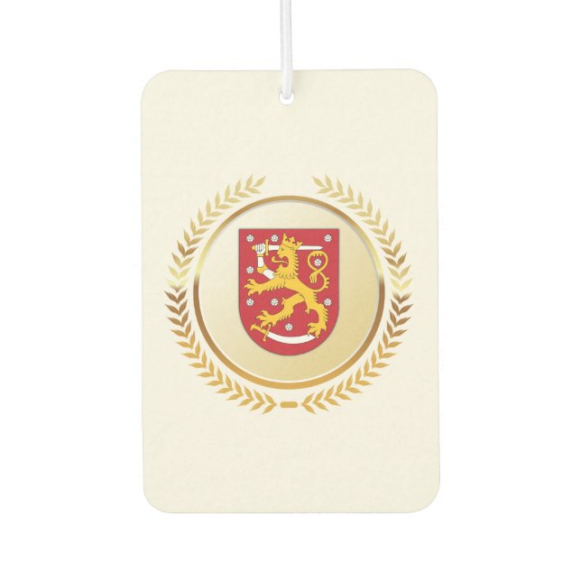 Wappen Finnlands Autolufterfrischer (Vorderseite)