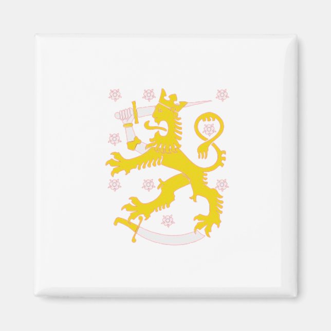 Wappen Finnlands Magnet (Vorne)