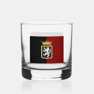 Wappen-Flagge Valle d'Aosta (italienische Region) Whiskyglas