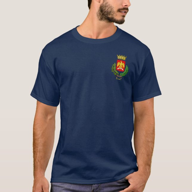 Wappen/Flagge von Palermo (Stadt), Italien T-Shirt (Vorderseite)