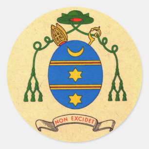 Wappen Francis de Sales Schutzpatron-Aufkleber Runder Aufkleber