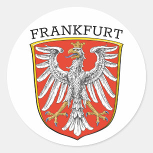 Wappen Frankfurts - DEUTSCHLAND Runder Aufkleber
