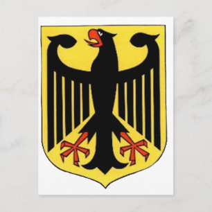 Wappen für Deutschland Postkarte