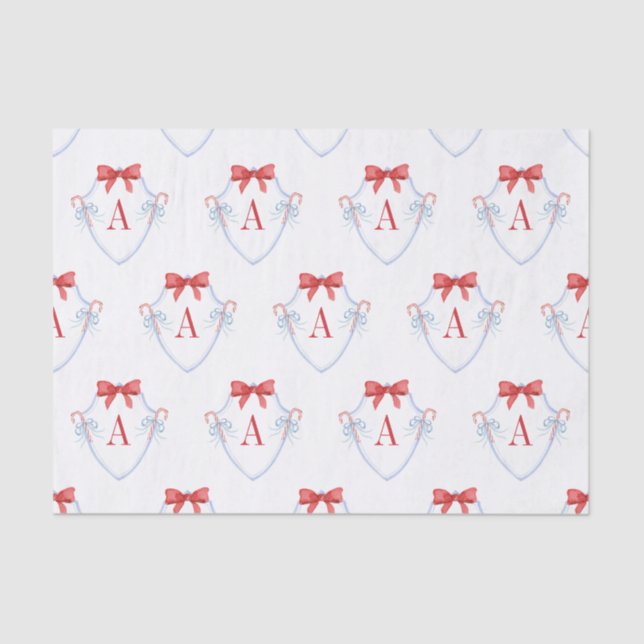 Wappen für die Bow Candy Cane Seidenpapier (Vorderseite)