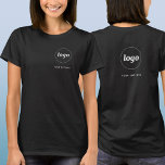 Wappen für einfache Logos und Textdateien T-Shirt<br><div class="desc">Einfaches Logo und benutzerdefinierter T - Shirt mit dem gleichen Logo und Text auf dem Wappen vorne und hinten. Ersetzen Sie das Logo und den Text durch Ihren eigenen, um es anzupassen. Tragen Sie sie selbst, geben Sie sie Ihren Mitarbeitern und Mitarbeitern, als Firmenuniform zu tragen, verkaufen sie an Kunden...</div>