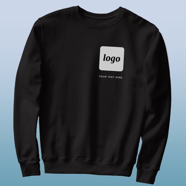 Wappen für einfache Logos und Textwerbung Sweatshirt (Logo and custom text business promotional sweatshirt)