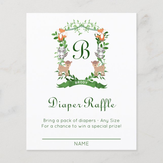 Wappen für Waldtiere Windelwindeln (Vorderseite)