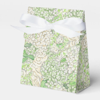 Wappen für Wasserfarben Grün und Weiß-Hydrangea Geschenkschachtel
