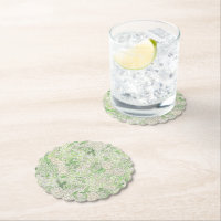 Wappen für Wasserfarben Grün und Weiß-Hydrangea