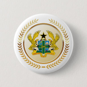 Wappen Ghanas Button
