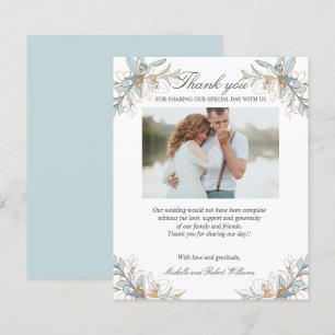 Wappen Gold und Blumen Hochzeit Foto DANK