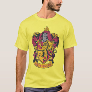Wappen-Gold und Rot Harry Potter Gryffindor T-Shirt