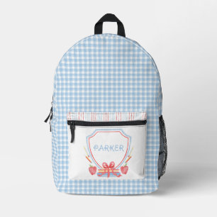 Wappen   Grade School Gingham Bedruckter Rucksack