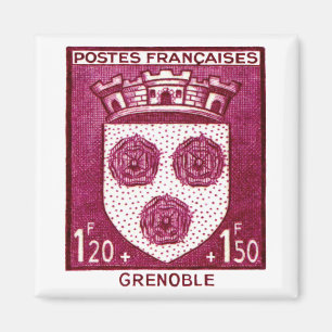 Wappen, Grenoble Frankreich Magnet