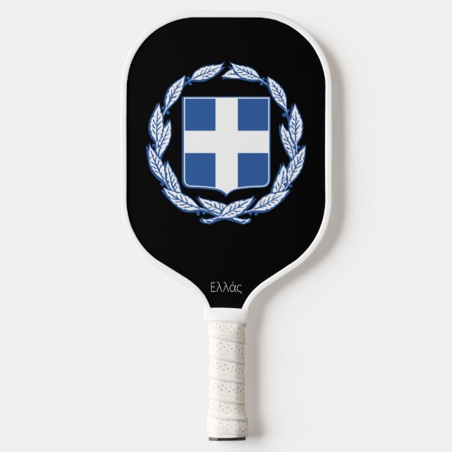 Wappen Griechenlands Pickleball Schläger (Vorderseite)