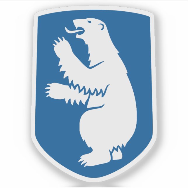 Wappen Grönlands Aufkleber (Vorderseite)