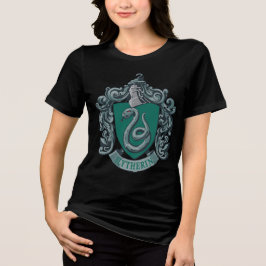 Wappen-Grün Harry Potter | Slytherin Tri-Blend Shirt