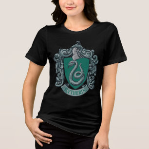 Wappen-Grün Harry Potter   Slytherin Tri-Blend Shirt