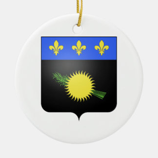 Wappen Guadeloupes (Frankreich) Keramikornament