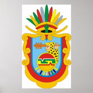 Wappen Guerrero Mexico Offizielles Symbol Logo Poster