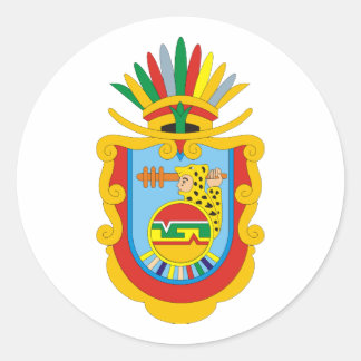 Wappen Guerrero Mexico Offizielles Symbol Logo Runder Aufkleber