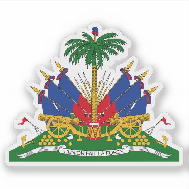 Wappen Haitis Aufkleber (Vorderseite)