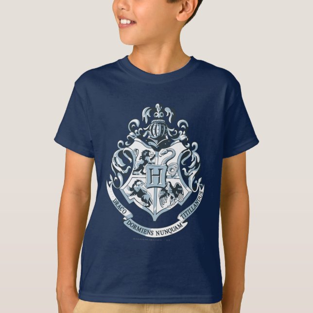 Wappen Harry Potter | Hogwarts - Blau T-Shirt (Vorderseite)