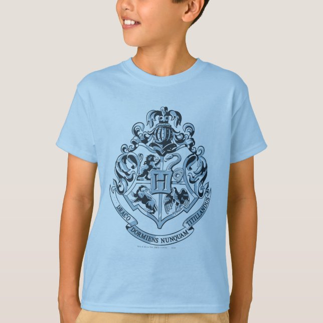Wappen Harry Potter | Hogwarts - Blau T-Shirt (Vorderseite)
