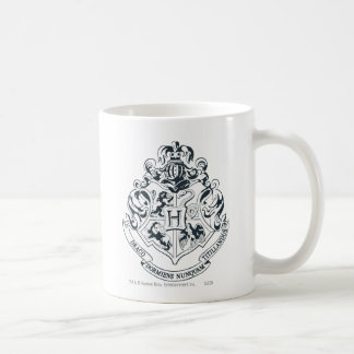 Wappen Harry Potter | Hogwarts - Schwarzweiss Kaffeetasse