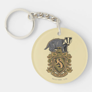 Wappen Harry Potter | Hufflepuff mit Dachs Schlüsselanhänger